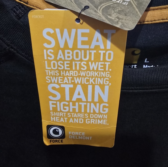 NWT Size Large Carhartt Black Graphic T-Shirt - Picture 7 of 8